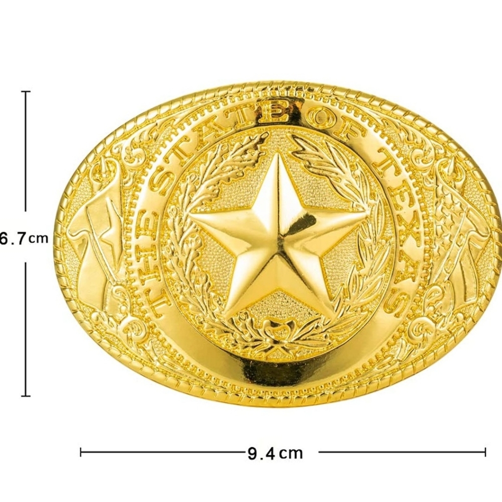 New state of Texas Star buckle approximately 3.75" - Picture 2 of 2